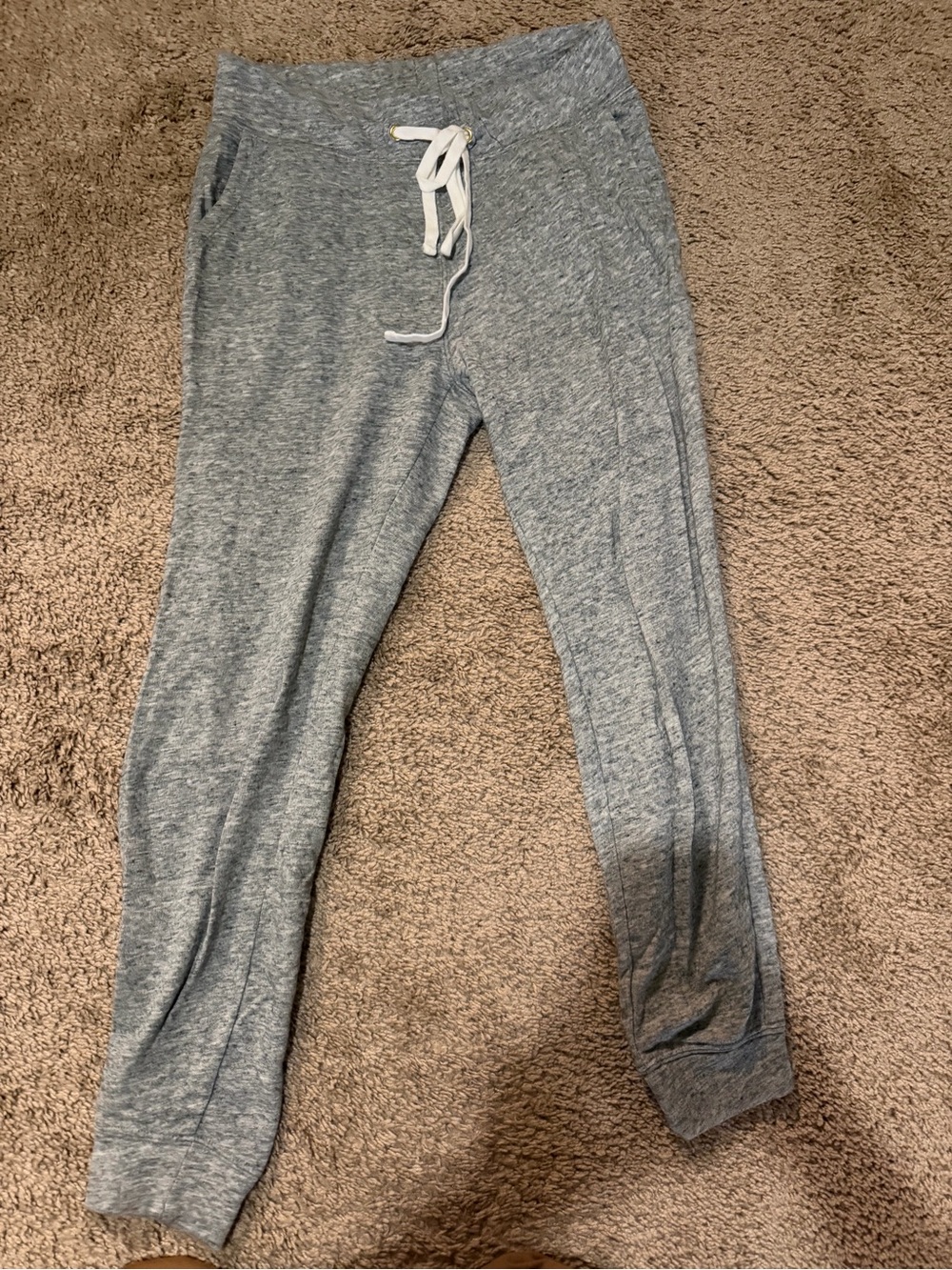Women’s Heather Gray Jogger Pants with Drawstring